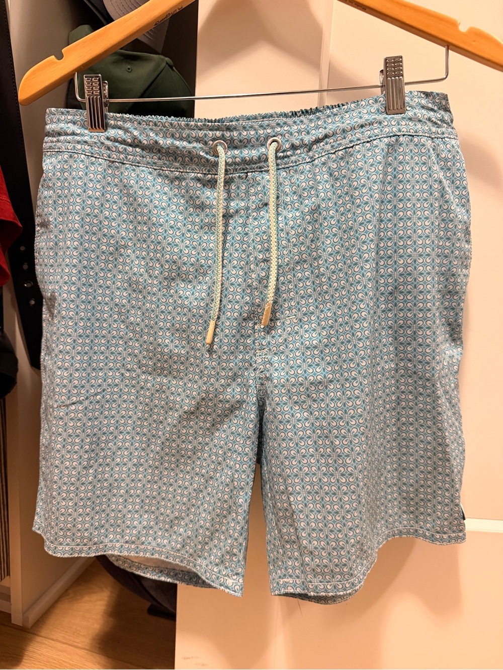 Men's Light Blue Johnnie-O Swim Trunks